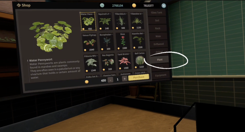 Design your ecosystem, one plant at a time In Vivarium, users can explore a wide range of virtual plants, purchase them, and build a personalized ecosystem. The interactive process fosters ecological understanding and creative thinking.