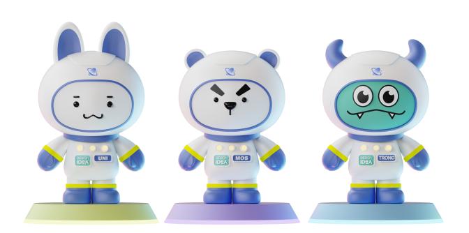 Orbit Friends(Trong, Mos, Uni) 3D