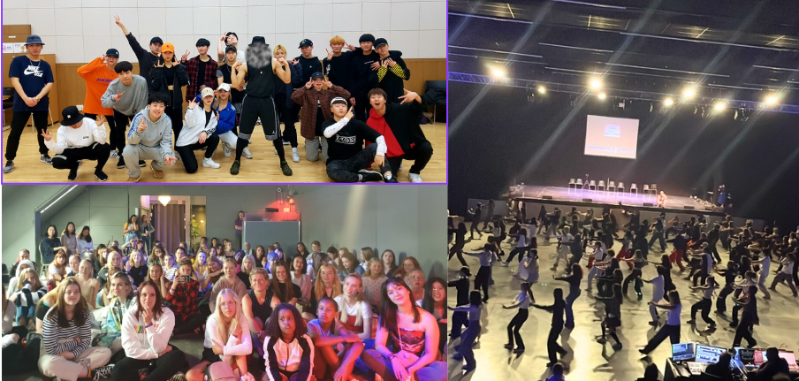 A screenshot showing choreography practice and performance training at ZENTA7.