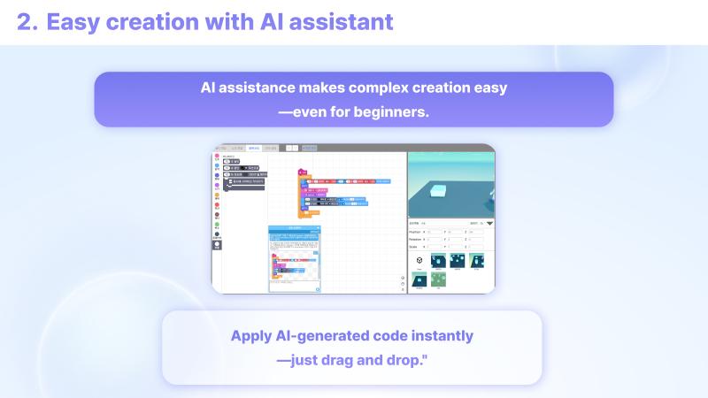 Easy creation with AI assistant