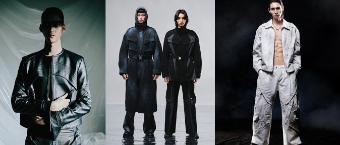 YOOGANG Collection Main Lookbook : Bold maximalist menswear expressed through precise tailoring and the aesthetics of collision.