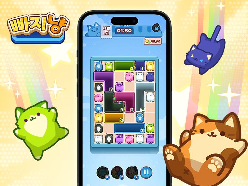 Slide blocks and drop each cat into the matching color.