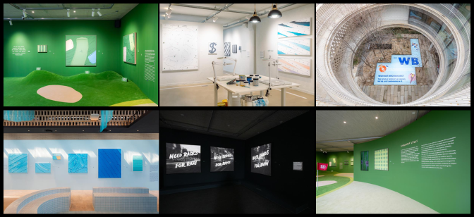 Photos of each exhibition zone