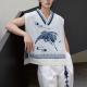 Blue-and-White Porcelain Knit Vest