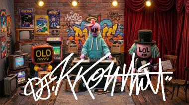 DJ X Media Art Live Performance[Character IP : KKONTHAT]