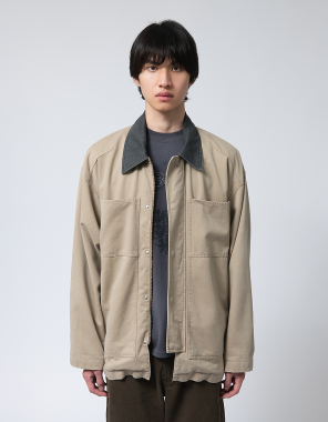 COTTON WORK JACKET (BEIGE)