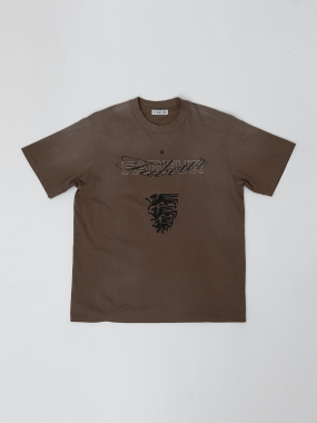 WASHED GRAPHIC T-SHIRT (BROWN)