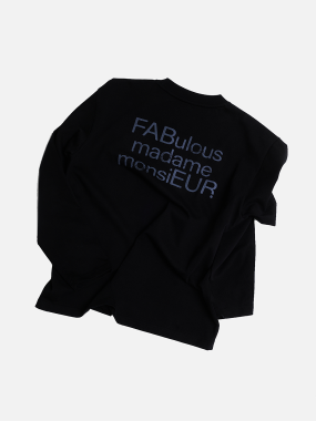 FABEUR LOGO PRINT T-SHIRT (BLACK)