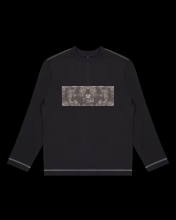 Creviced Patchwork Long Sleeve (BLACK)