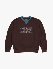 FABEUR COLORBLOCK SWEATSHIRTS (BROWN)