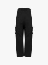Circular pleated pocket cargo trousers