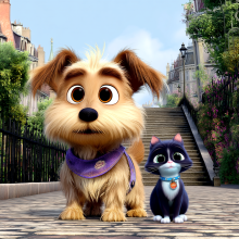 A picture with a cat 