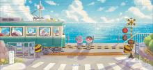 The crossing by the sea