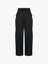 Embroidered circular pleated trousers
