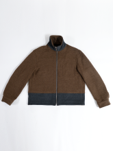  REVERSIBLE WOOL JACKET (CHARCOAL / CAMEL)