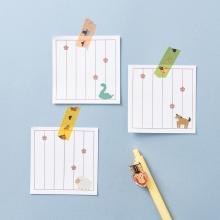 Korean zodiac illustration line memo pad 