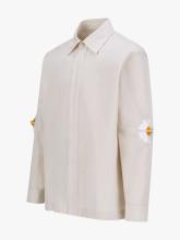 Egg Flower-Embroidered Shirt
