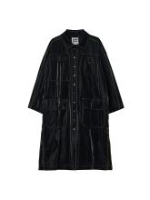 HANJI LEATHER LONG COAT