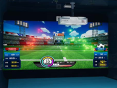 Virtual reality screen sports games