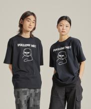 FOLLOW ME GUIDE DOG 1/2 TEE (BLACK)
